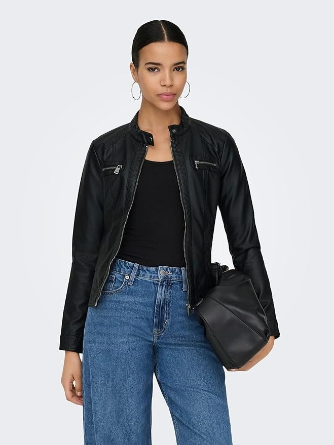 Faux Leather Jacket