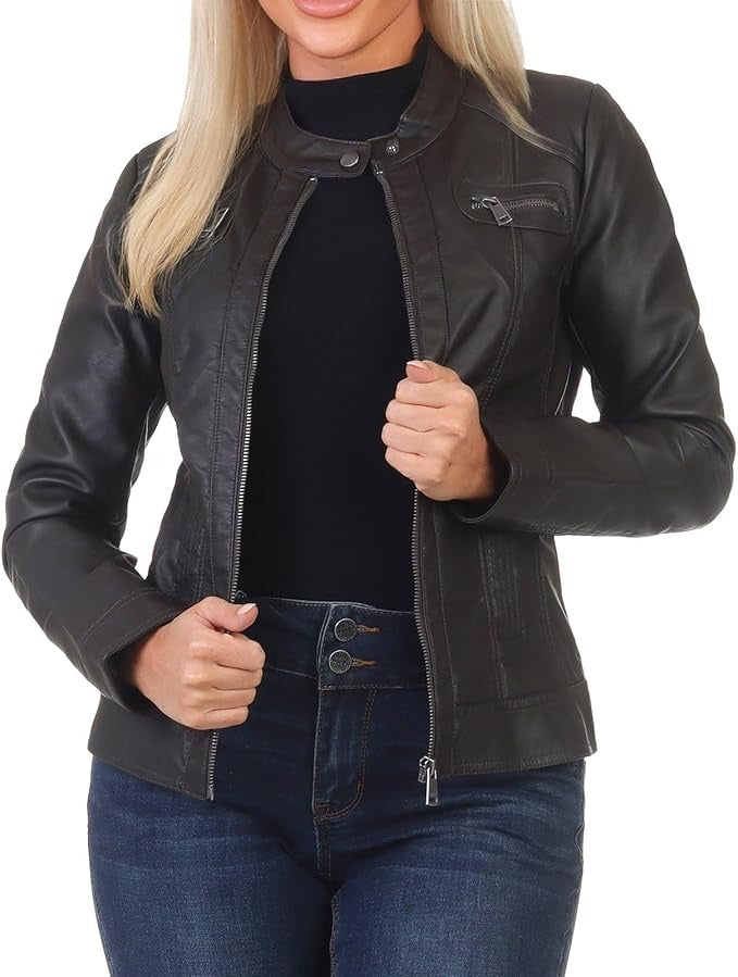Faux Leather Jacket